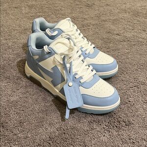 Off white out of office Blue and White Sneakers
